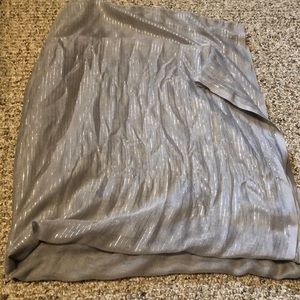 Nice gray scarf with silver